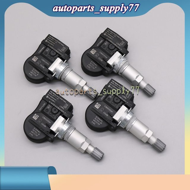 GANGLE Reifendrucksensor Set 4 Stück in Schwarz für BMW und MINI, 433MHz, kompatibel mit 6855539 und 707355-10 - Bild 1