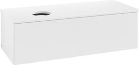 V&B Waschtischunterschrank Antao ohne Frontstruktur in Weiß lackiert, B/T/H: 120 x 50 x 36 cm - Bild 1