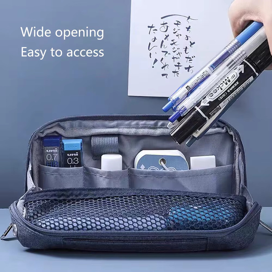 KOKUYO Federmäppchen multifunktional stehend in Blau mit großer Kapazität - Bild 3
