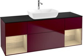 V&B Waschtischunterschrank Finion mit offenem Regal, Breite: 160 cm, Tiefe: 50,1 cm, Höhe: 50,1 cm - Bild 1