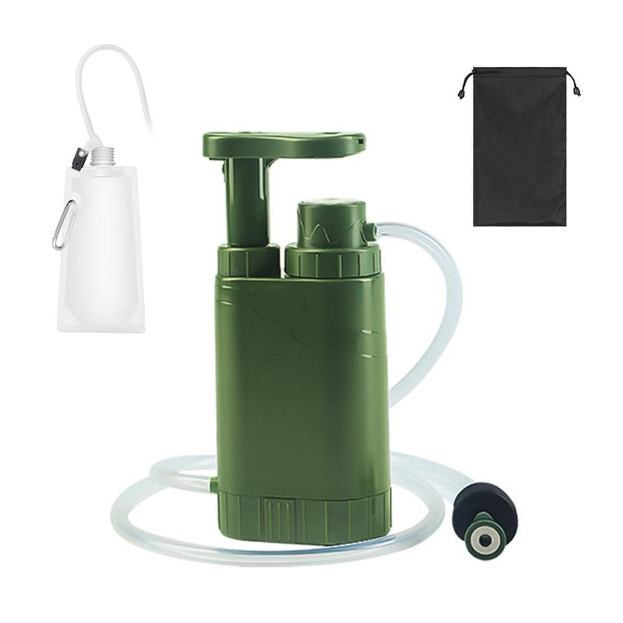 Fishine Handpumpe Wasserfilter 4-Stufen Camping Wasserreiniger Filtrationssystem in Grün - Bild 4