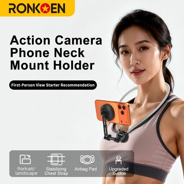 Ronkoen Silikon Handy-Magnethalterung für den Hals mit Schnellverschluss für iPhone Samsung Huawei Xiaomi - Bild 1
