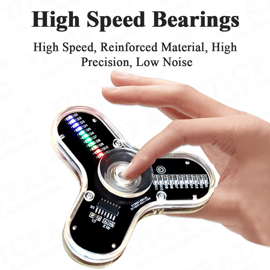 UICPAL DIY Fidget Top Kit, Fingerspitzen-Gyros mit LED-Licht, Elektronisches Kit - Bild 3