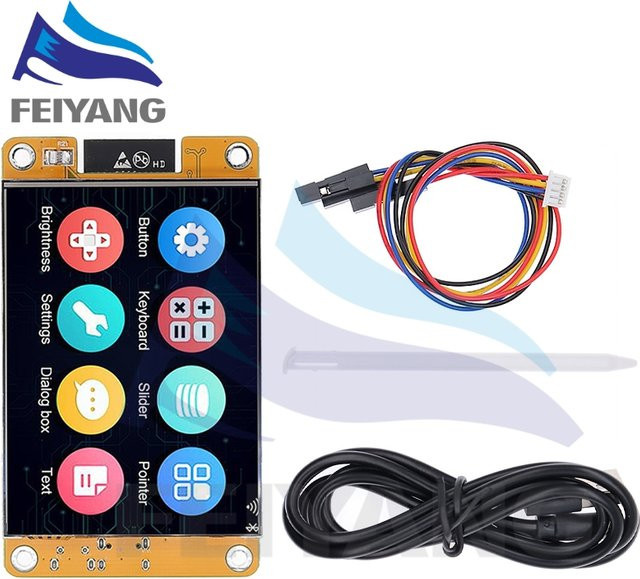 SAMIROB ESP32 Arduino LVGL Entwicklungsboard mit 2,8 Zoll Smart-Display LCD-TFT-Modul und Touch-Funktion, WiFi und Bluetooth, Multicolor - Bild 1