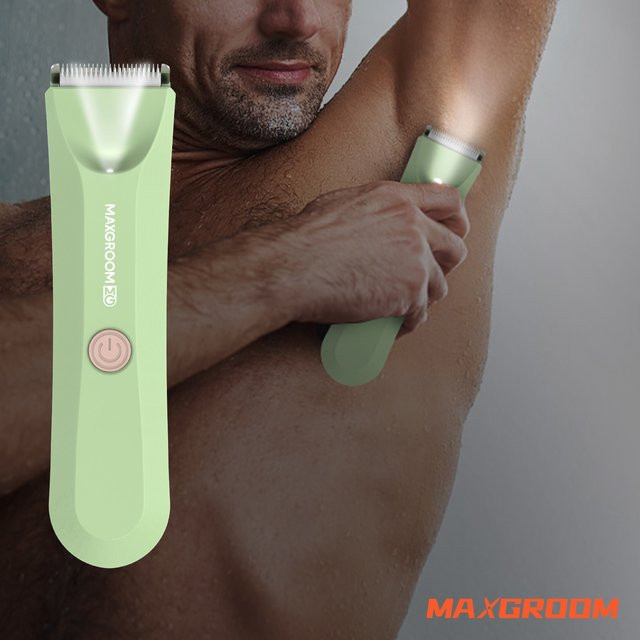MAXGROOM Körperhaarschneider für Herren, wasserdicht, Keramikklinge - Bild 1