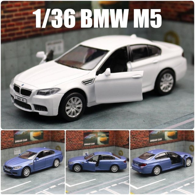 RMZ City BMW M5 Limousine Spielzeugauto, Modell, 1:36, Metall, Weiß - Bild 1