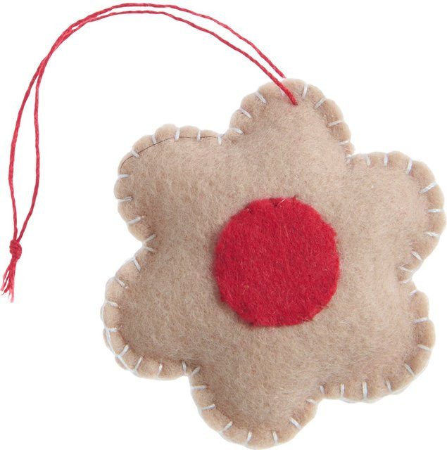 Rico Design Weihnachts-Aufhänger Spitzbube aus Filz in Hellbraun/Rot - Bild 1