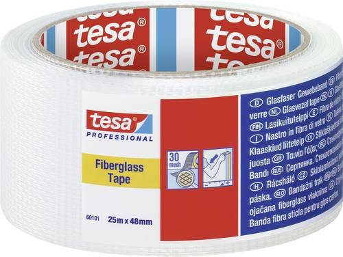 tesa Professional Gewebeklebeband Weiß Breite: 48 mm, Länge: 25 m - Bild 1