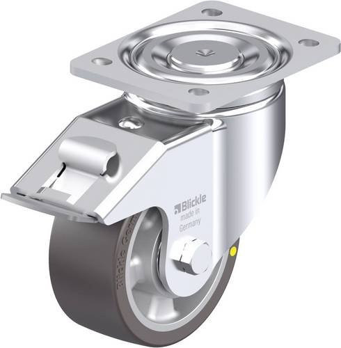 Blickle Stahlblech-Lenkrolle 127K-FI-AS in Silber, Rad-Durchmesser: 125 mm, Tragfähigkeit: 450 kg - Bild 1