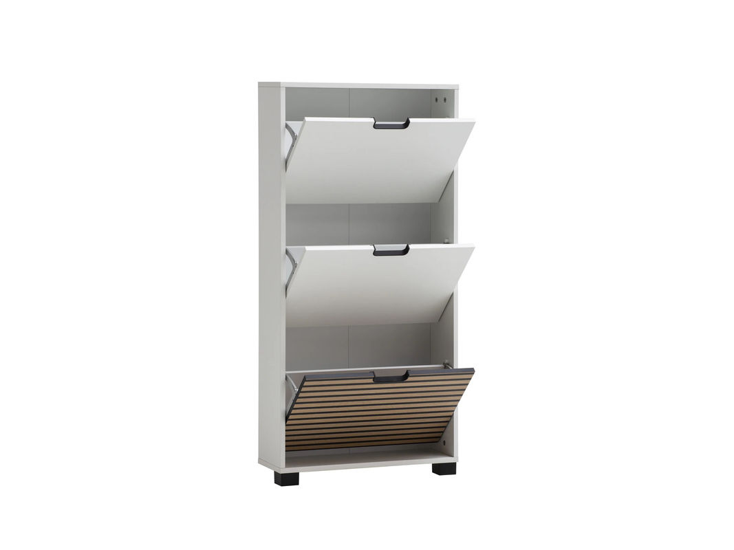 Schildmeyer Schuhkipper Ryker mit 3 Klappen in Weiß Matt, B/H/T: 59,8 x 124 x 19,6 cm - Bild 3