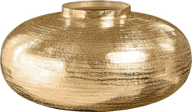 Riess-Ambiente Vase ABSTRACT ORIENT in Gold, moderne Tischdeko aus Metall mit Hammerschlag-Design, Höhe: 35 cm - Bild 1