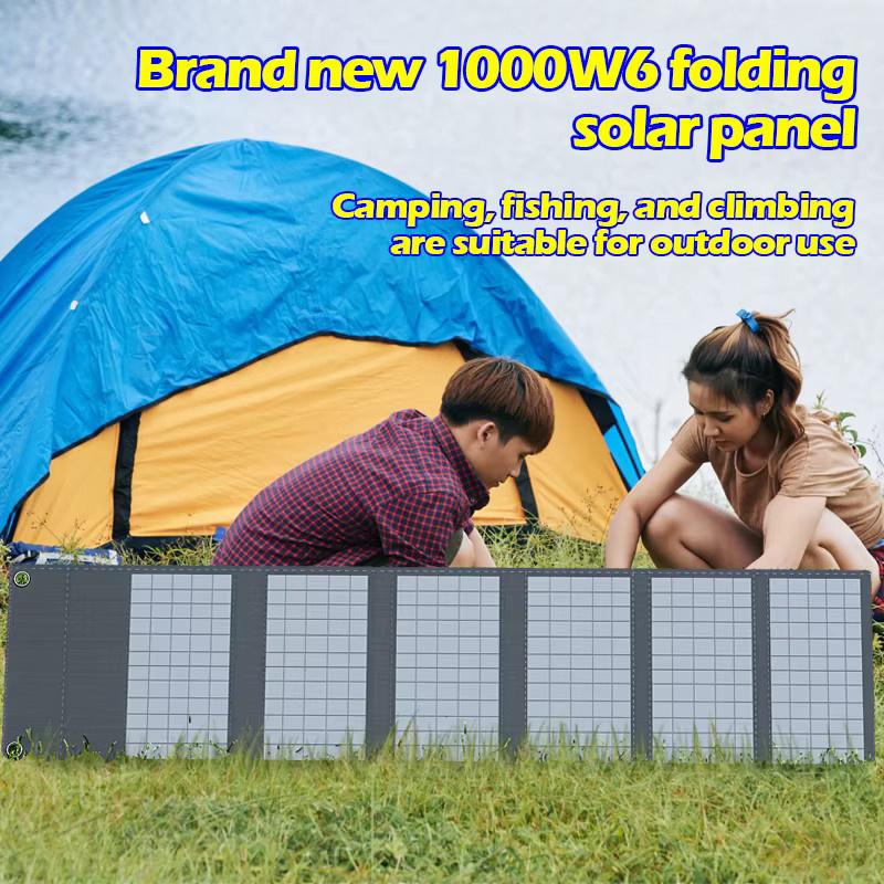 ZRGAE Tragbares faltbares Solarpanel-Ladegerät mit USB und DC für Camping, 18V, Schwarz - Bild 3