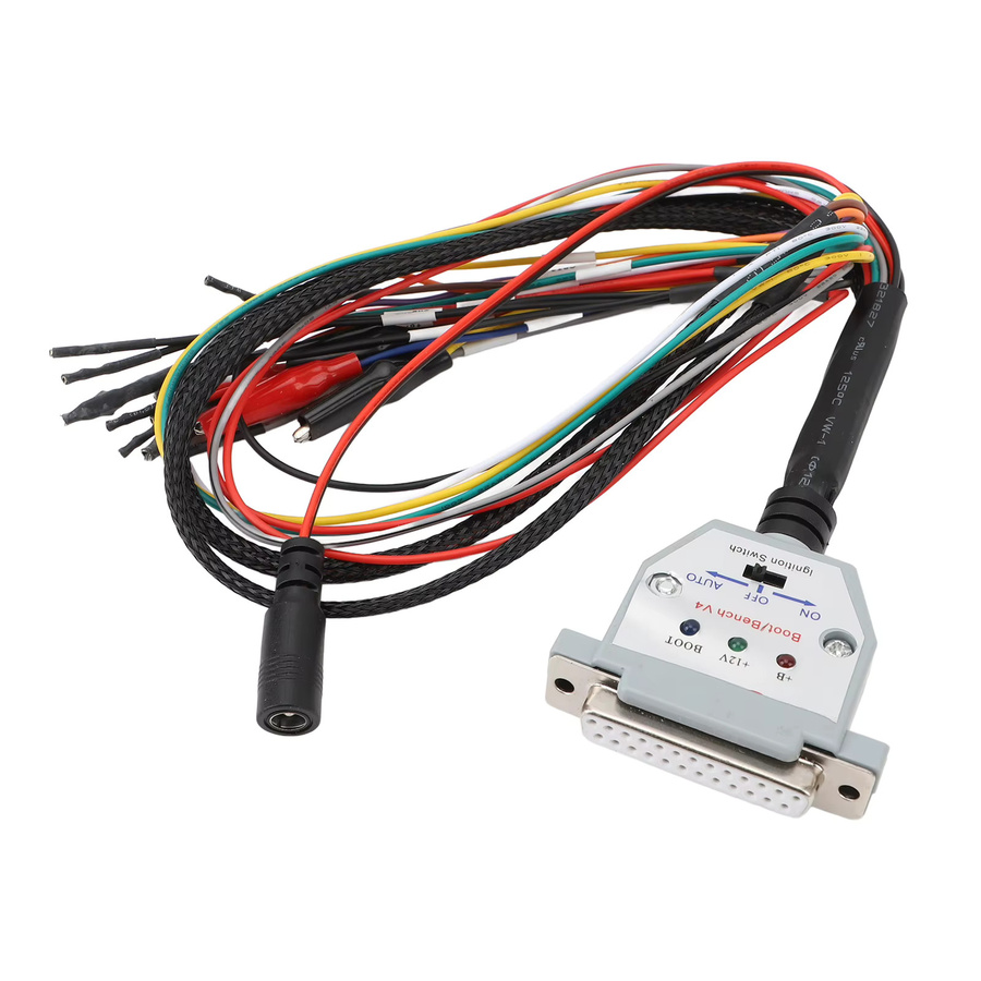 YOSOO ECU Bench Kabel DB25 mit 3 LED-Leuchten und Schalter für SM2 PRO J2534 VCI Read Write ECU BATT VCC KLINE CAN-L in Multicolor - Bild 2