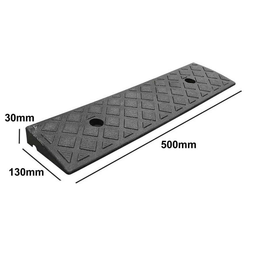 DAZZLEEX Kunststoff-Bordsteinrampe in Schwarz, rutschfeste Schwellenrampe mit einer Höhe von 3 cm - Bild 2