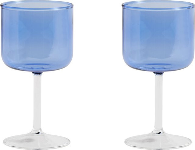 HAY Tint Weinglas 2er Set Blü Clear Blau - Bild 1