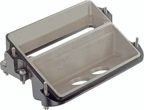 Harting Trägergehäuse gewinkelt in Schwarz und Grau aus Aluminium (19401340623) - Bild 1