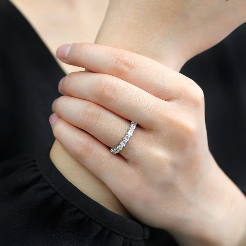 Huitan Fingerring, Zirkonia, Silber, Damen - Bild 2