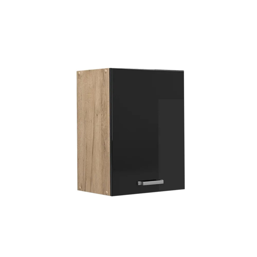 Vicco Hängeschrank R-Line Küchenschrank in Schwarz und Eiche mit Hochglanz-Optik, Breite: 45 cm - Bild 3