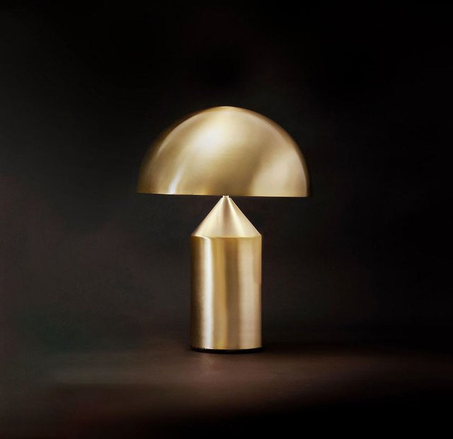 Oluce Atollo 239 Tischleuchte in Gold/Messing - Bild 1