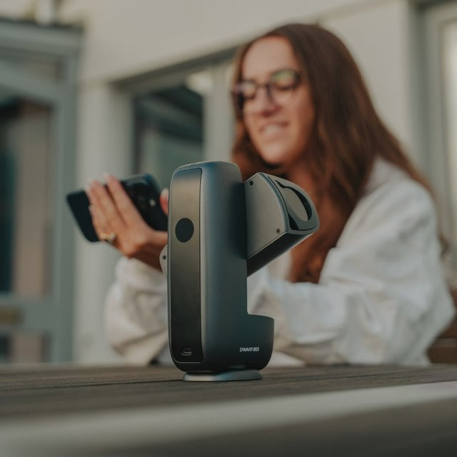 Dwarflab DWARFmini Smart Astronomisches Teleskop Tragbares Taschenteleskop zur Beobachtung von Sonne, Mond und Weltraum mit Foto-App-Steuerung - Bild 1