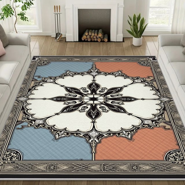 RAKKS Kristallteppich im marokkanischen Stil, modern und rechteckig, Multicolour - Bild 1