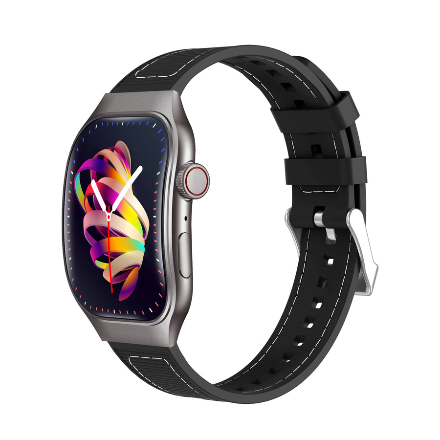 LAXASFIT Smartwatch, 2,01 Zoll, Schwarz, Silikon, Unisex - Bild 7