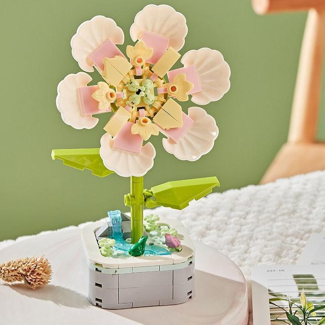 Fashnics 3D-Modell Tulpenblume Flieder Montagebausteine als Dekoration Pflanze in Bunt / Mehrfarbig - Bild 1