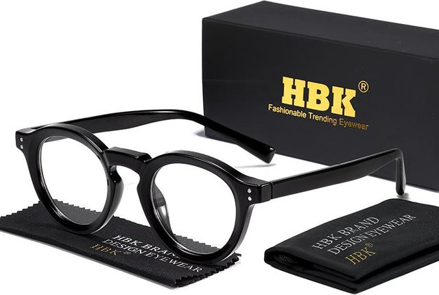 HBK Freedom Outdoors Lesebrille, Rund, Vollrand, Kunststoff, Unisex, Black - Bild 1