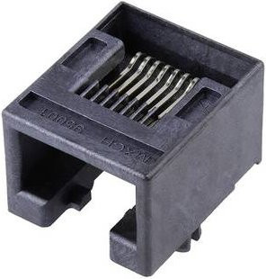 Molex Cat 3 Mod Jack/Plug 955012881 Buchse Schwarz - Bild 1