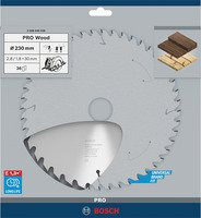 Bosch Optiline Kreissägeblatt Wood für Handkreissägen, Durchmesser: 230 mm, Bohrung: 30 mm, Dicke: 2,8 mm, 36 Zähne - Bild 2