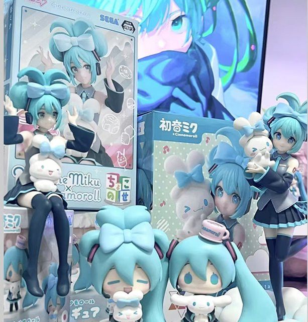 MINISO Anime Sammelfigur Hatsune Miku Piapro Charaktere aus PVC, Multicolor - Bild 1