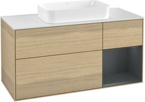 V&B Waschtischunterschrank Finion Wandbeleuchtung in Lackoptik Breite: 120 cm, Tiefe: 50,1 cm, Höhe: 50,1 cm - Bild 1