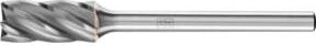 PFERD Hochleistungsfrässtift Hartmetall Zylinder ZYAS für Aluminium, Farbe: Silber, Durchmesser: 6 mm, Länge: 13 mm, Schaft-Durchmesser: 3 mm - Bild 1