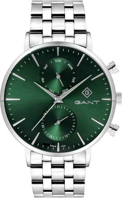 Gant Herrenuhr Park Hill Day-Date II, Quarz, Edelstahl, 44 mm, Silber - Bild 1