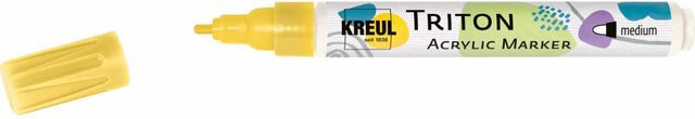 KREUL Triton Acrylmarker Medium in Curcuma mit einer Strichbreite von 1-3 mm in Orange-Gelb - Bild 1