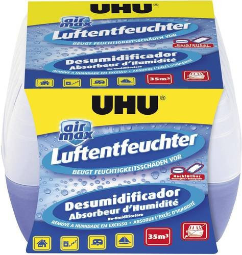 UHU airmax Granulat-Luftentfeuchter Transparent für bis zu 14m² - Bild 1