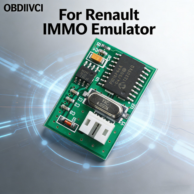 VessTek Immo Emulator Modul für Renault ohne PIN-Code, kompatibel mit EDC15C3, DCU3R, MSA15, Sirius32 und Fenix5, Farbe: Grün - Bild 1