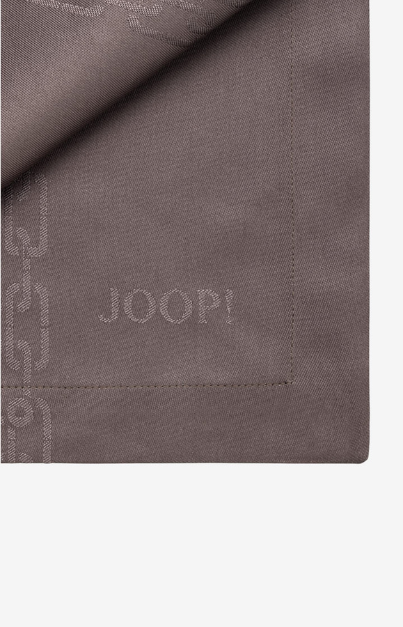 2er Set JOOP! CHAINS Jacquard-Servietten in Taupe, B/B: 50 x 50 cm - Bild 2