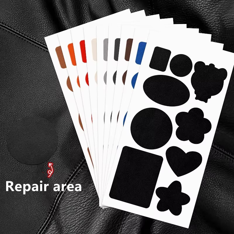 Selbstklebendes Leder-Reparatur-Patch in Schwarz für Lederbekleidung und Möbel - Bild 2