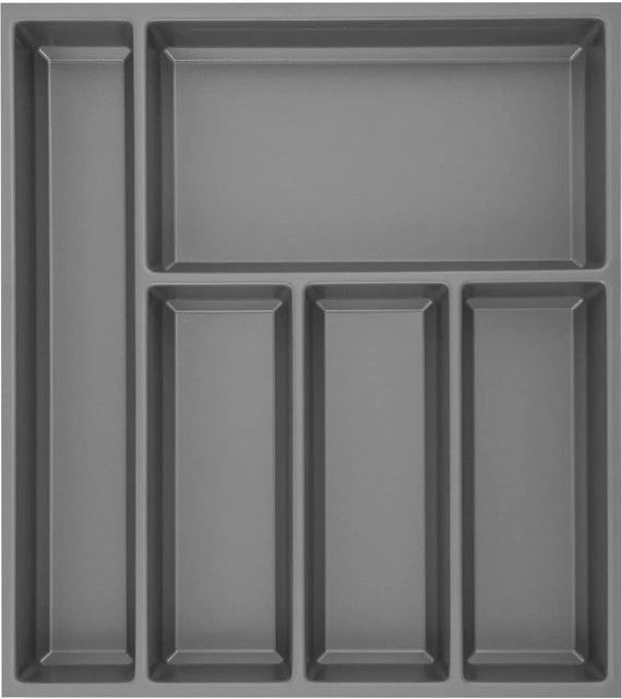 Agoform Besteckeinsatz Sky 550/50 Schubladeneinsatz aus Kunststoff in Schiefergrau, B/T/H: 52,3 x 42,0 x 5,3 cm - Bild 1