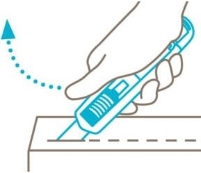 Martor SECUNORM 540 Sicherheitsmesser mit Styroporklinge aus Aluminium in Blau, einziehbare Klinge - Bild 1