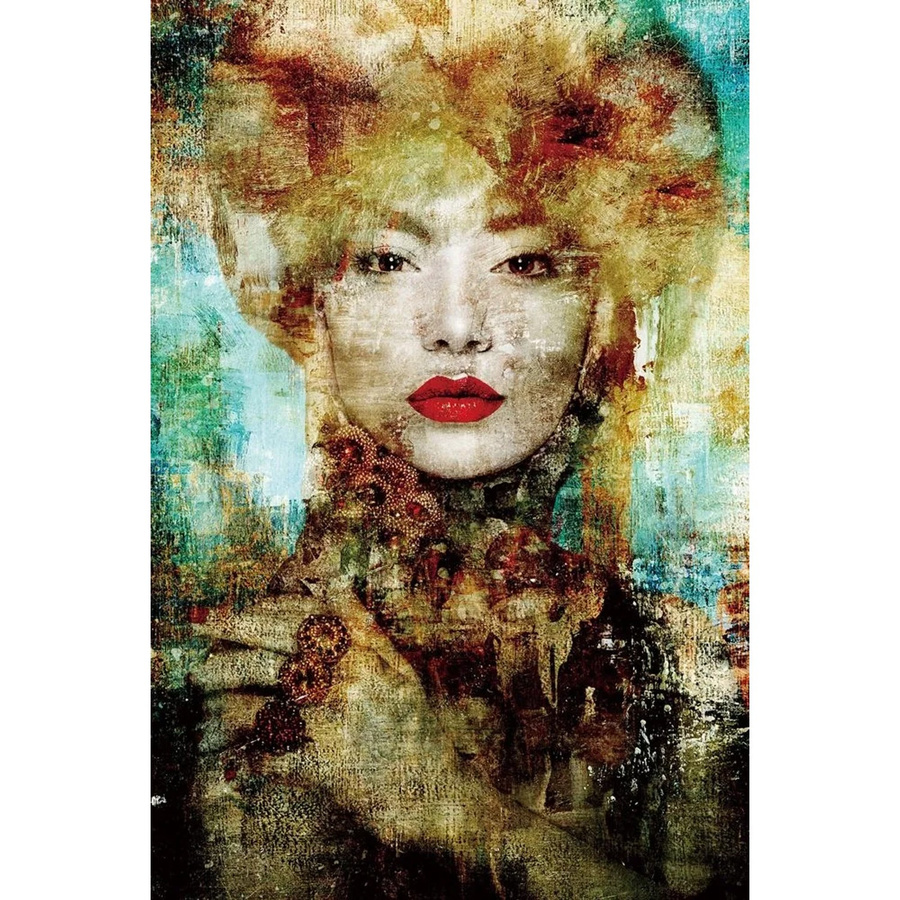 Art Universe Glasbild Eiskönigin in Beige und Multicolour, B/H: 80 x 120 cm - Bild 2