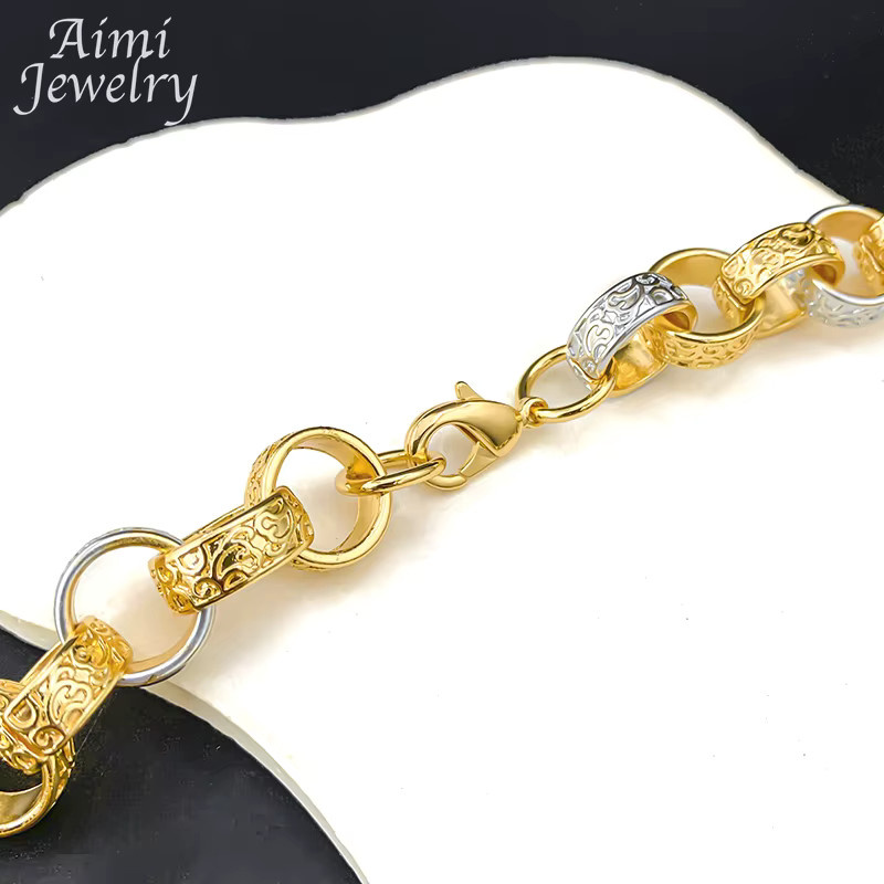 HIPUNK Schmuckset, Halskette, Armband, Gold - Bild 2
