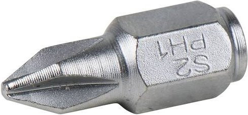 KS Tools Kreuzschlitz-Bit PH 1 mit 1/4 Zoll Antrieb und 18 mm Länge in Silber - Bild 1