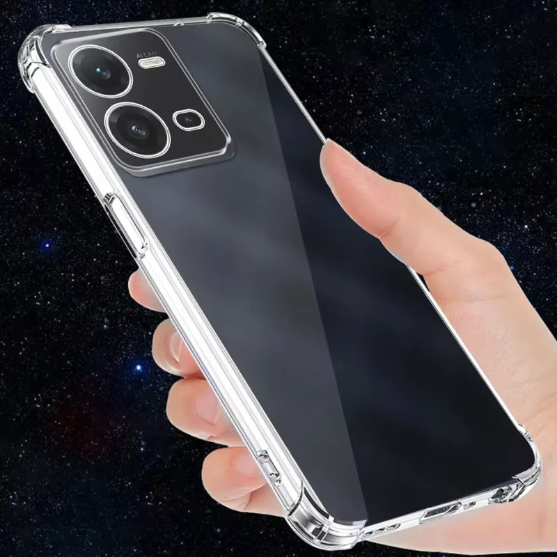 Transparente TPU Handyhülle mit Airbag-Anti-Sturz-Schutz für ViVO X80 Lite, V25 und V25E - Bild 3