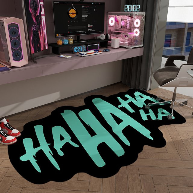 VIKAMA Gaming Room Teppich in Multicolour für Schlafzimmer und Arbeitszimmer, maschinenwaschbar - Bild 1