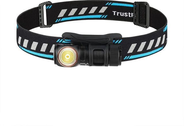 Trustfire MT15 LED-Stirnlampe in Schwarz mit 1000 lm, wiederaufladbar via USB-C, Mini EDC Winkelkopf-Taschenlampe mit Magnet und MVP-Optik - Bild 1