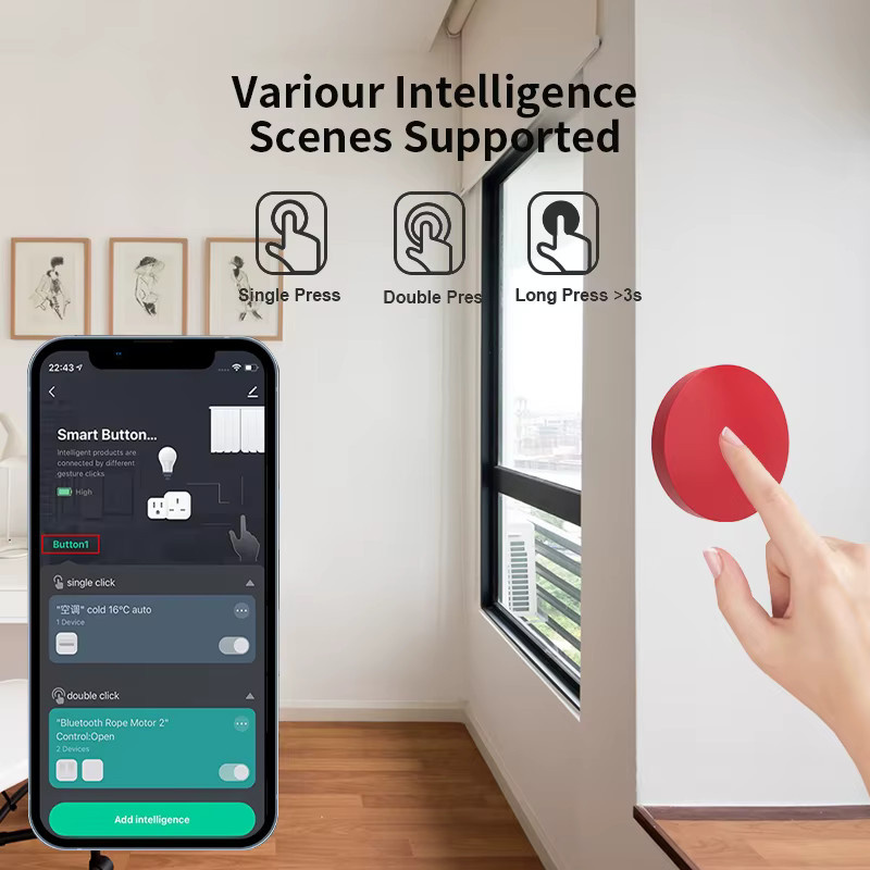 RSH Zigbee Smart-Drucktastenschalter als kabellose Fernbedienung für Tuya Smart, Alexa und Google Assistant zur Automatisierung von Szenarien - Bild 2