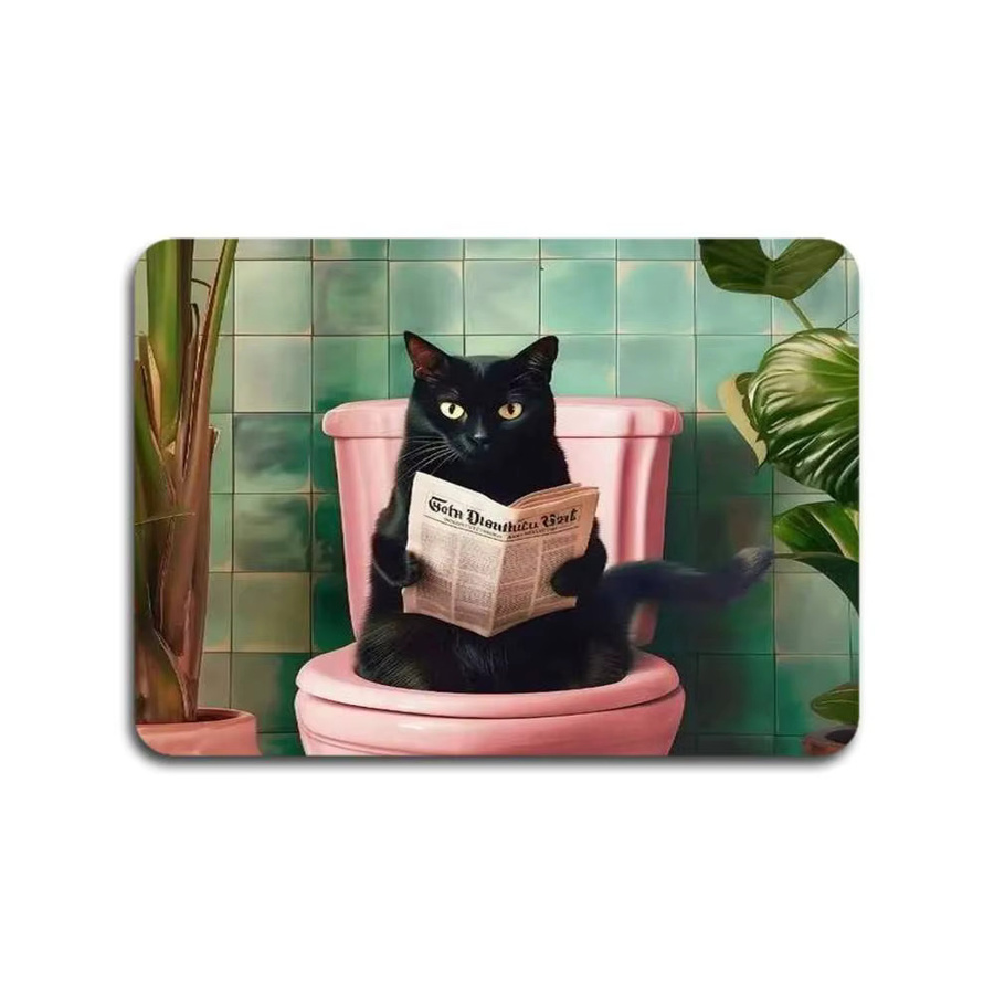 Rastar Art Green Mauspad mit Katzen-Motiv für Gaming und Laptop, Schreibtischunterlage in Grün und Multicolour - Bild 7