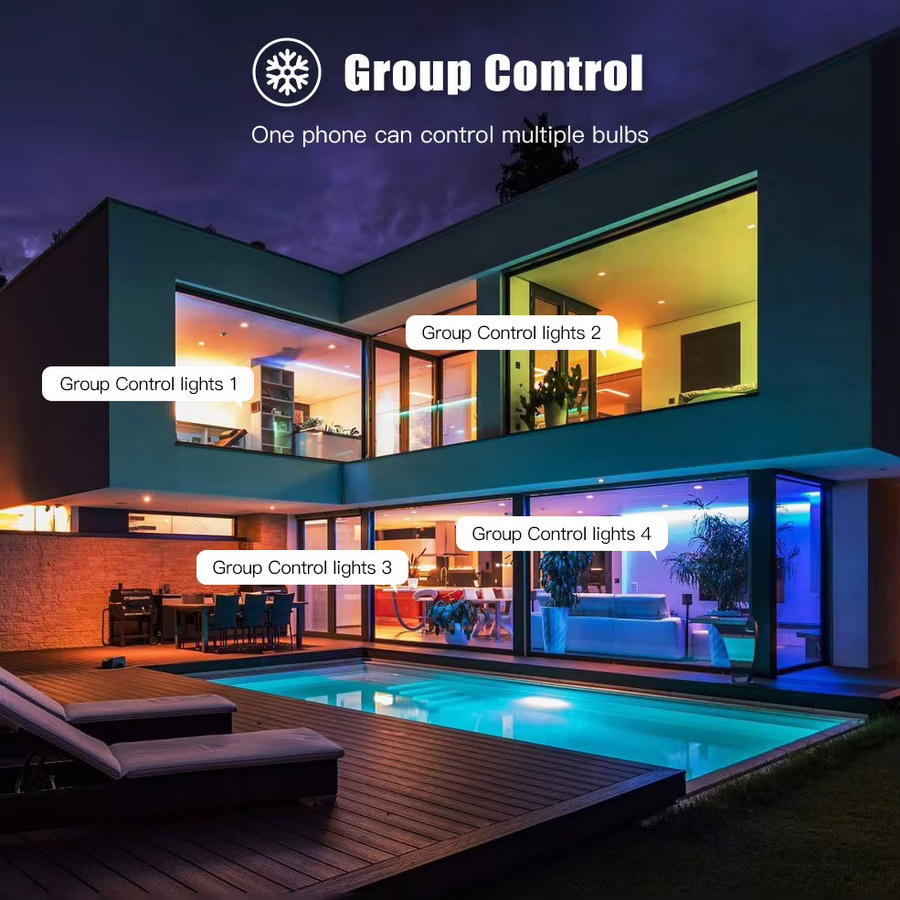 Tuya Smart LED-Glühbirne GU10 mit WiFi und Bluetooth, dimmbare Strahlerlampe in Weiß, kompatibel mit Alexa und Google Assistant - Bild 5